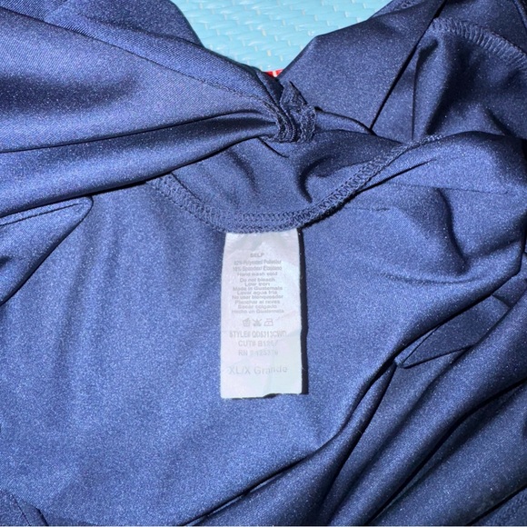 Windsor Navy Blue Midi Dress Spaghetti Straps Women’s Size X-Large - Picture 4 of 4